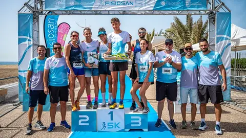 Imagen del podio Fisiosan 5K.