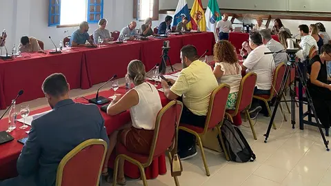 Imagen del pleno de La Graciosa.