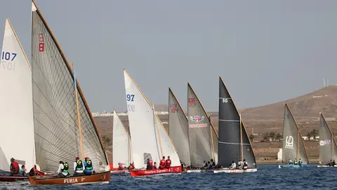 Jornada de regatas de la Liga Insular de Barquillos de Vela.