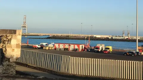 Imagen del Muelle de Puerto Naos.