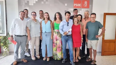Imagen de los principales dirigentes del PSOE de Lanzarote