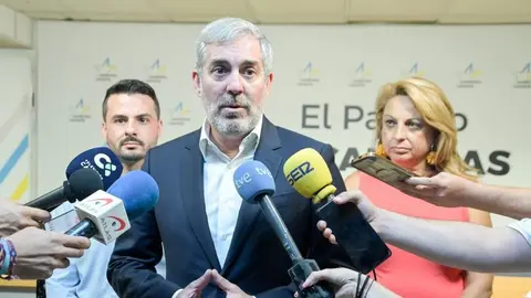 Fernando Clavijo en una rueda de prensa reciente.