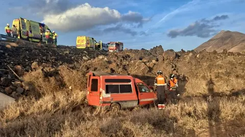 Imagen del vehículo accidentado