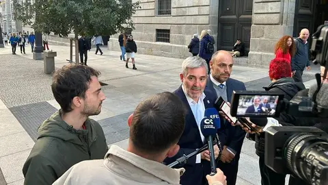 El presidente de Canarias tras la reunión con Montero 2