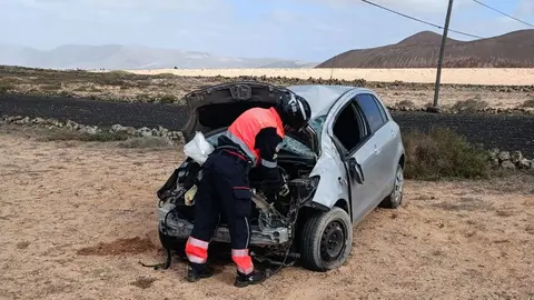 Estado en el que quedó el vehículo tras el accidente