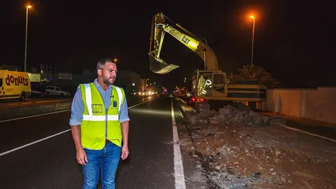 El vicepresidente, Jacobo Medina, en la eliminación de la mediana.
