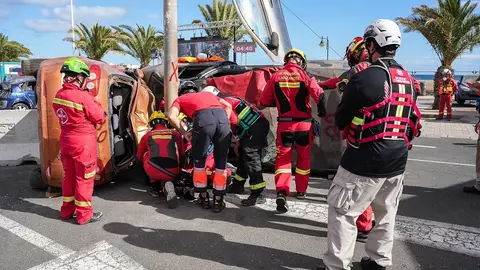 Bomberos de Lanzarote en la WRC.