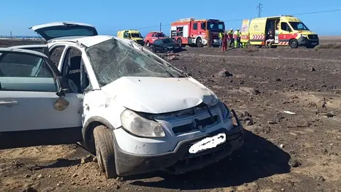 Estado del vehículo tras el accidente.