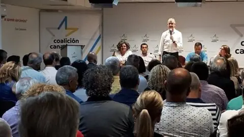 Imagen de archivo de una reunión de CC en Tenerife.