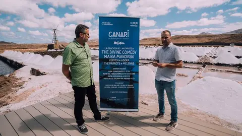 Neftalí Acosta y Carlos Montilla en la presentación.
