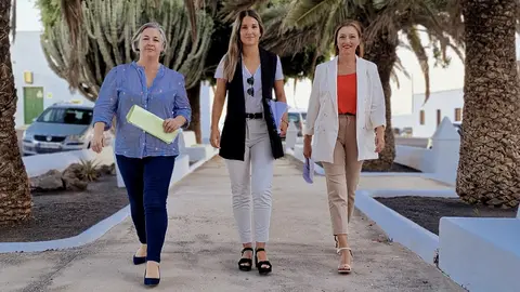 Concejalas Ángela Cañavera Jenifer Galán y Sabina Vizcaíno