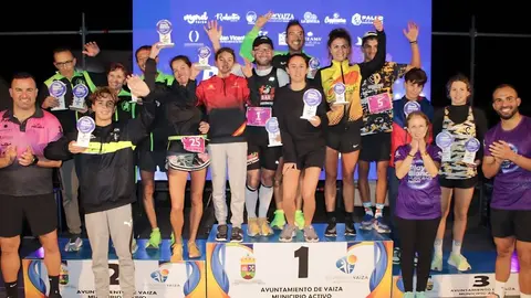 Podio tres distancias