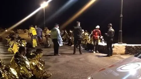 Imagen de archivo de otro grupo de inmigrantes que llegó a Lanzarote