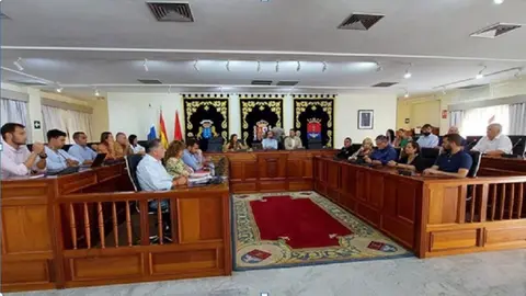 Imagen del último pleno celebrado este jueves en Arrecife. 