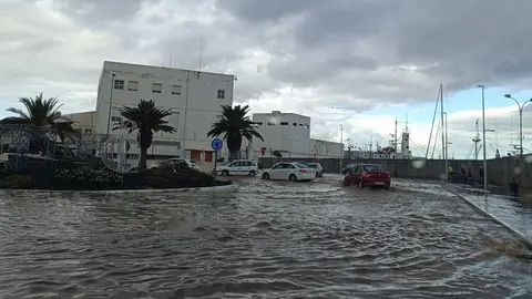 La ciudad se ha inundado en cuestión de minutos