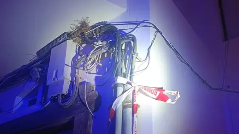 Imagen de la instalación con el precinto ya colocado
