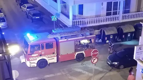Imagen del lugar donde han tenido que actuar de nuevo los bomberos en Arrecife