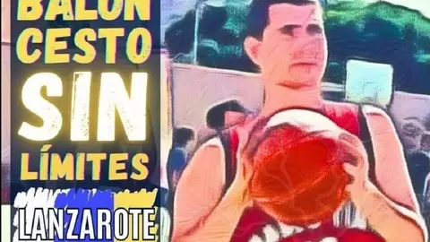 Cartel. Liga Baloncesto Sin Límites Plátano de Canarias