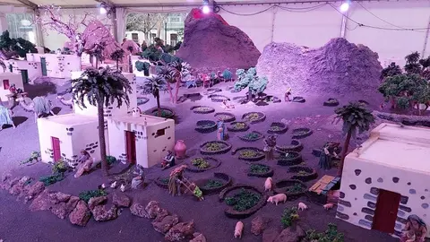 Imagen del Belén municipal de Arrecife cuya visita se incluye en la actividad