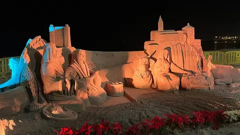 Inauguración Belén de Arena de Arrecife.