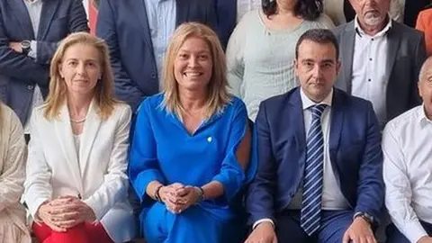 Susana Pérez y José Valle el día de la presentación del nuevo equipo que conforma la Cámara de Comercio de Lanzarote.