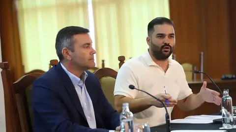 Oswaldo Betancort junto a Jesús Machín.