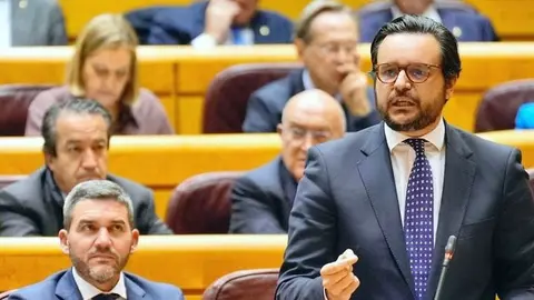 Sergio Ramos durante su intervención en el Senado este miércoles.