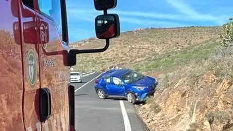 Imagen del vehículo tras el impacto