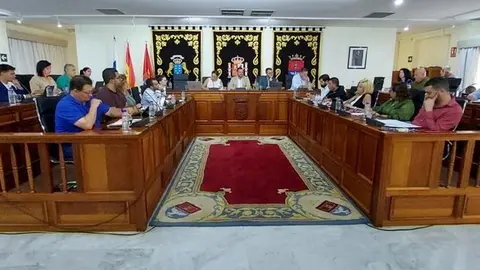 Imagen de uno de los últimos plenos celebrados en Arrecife.