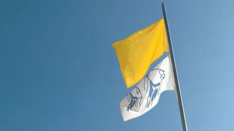 La Concejalía de Playas y Medio Ambiente de Arrecife iza la bandera amarilla en El Reducto e informa de la aparición de medusas