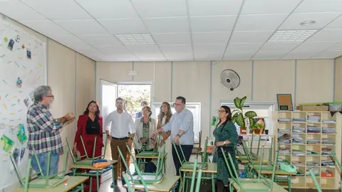 Visita Consejero Educacion Poli Suárez IES Teguise CEIP Costa Teguise.