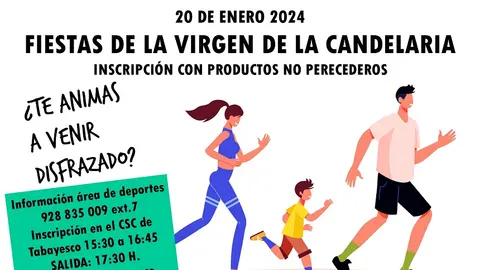 Cartel de la carrera popular de Tabayesco.