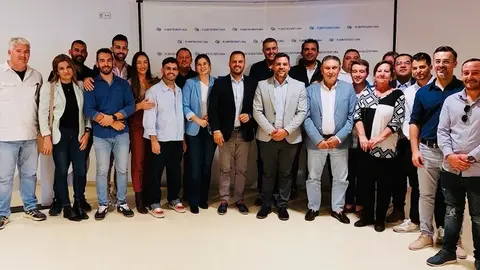 Imagen del grupo de representantes del PP que se desplazó a Fuerteventura.