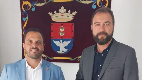 Reunión para crear zona Franca en Arrecife. El alcalde de Arrecife y el delegado para Canarias de las Zonas Francas 