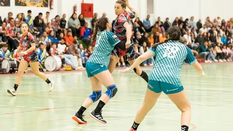 Imagen de un lance del partido del Zonzamas