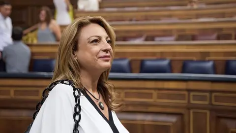 Cristina Valido, diputada de Coalición Canaria, en una imagen de archivo en el Congreso de los Diputados.