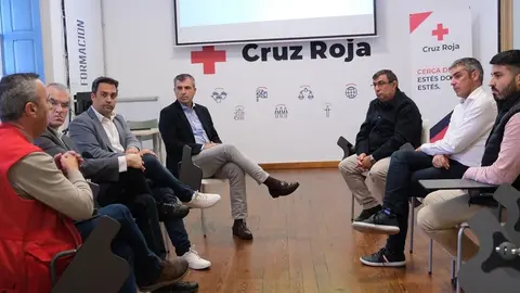 Imagen de la visita de Manuel Domínguez este martes a El Hierro.