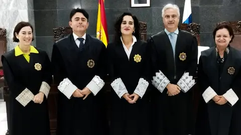 Antía Otín Couso  durante la ceremonia de ascenso.