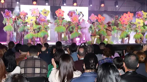 Timafeiros en la actuación del carnaval.