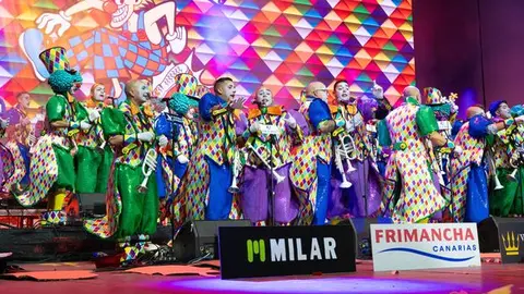 Imagen de uno de los grupos este lunes en el escenario.