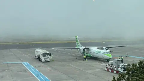 Imagen de primera hora de la tarde cuando la niebla ya empezó a hacerse sentir en toda la zona