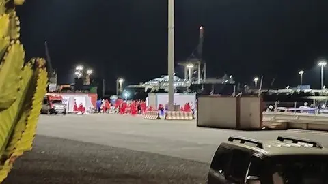 Imagen de archivo de la llegada de otros inmigrantes a Arrecife