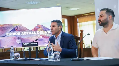 Oswaldo Betancort con Jesús Machín.