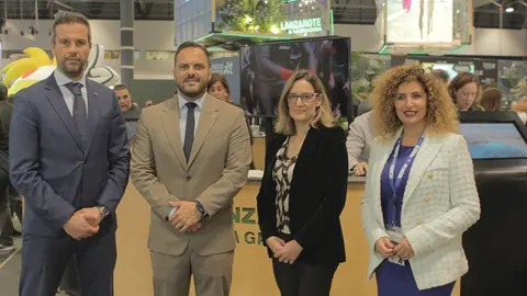 Reunión en Madrid del alcalde de Arrecife y la concejala de Turismo con directivos de la empresa concesionaria de las terminales de cruceros en Arrecife 