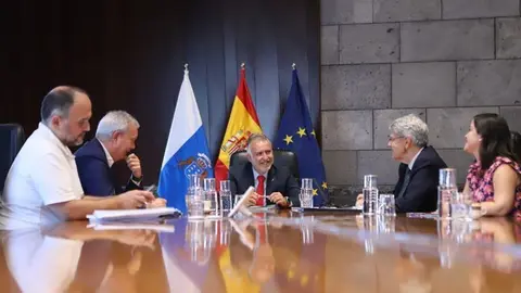 Imagen del último encuentro del Consejo de Gobierno presidido por el socialista Ángel Víctor Torres.