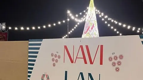 Imagen de la entrada al recinto ferial de Navilan.