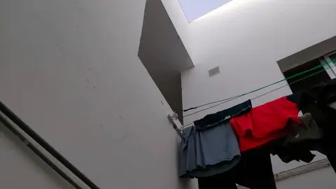 Imagen del lugar desde el que cayó la mujer