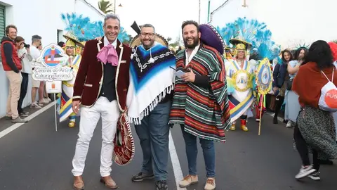 El alcalde de Haría fue uno de los primeros en sumarse con entusiasmo al carnaval