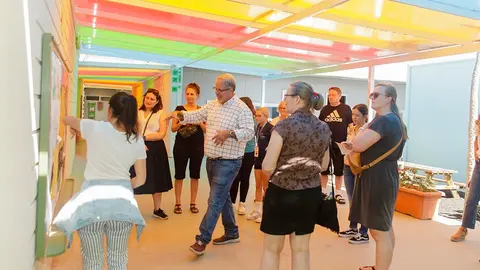 Visita de docentes europeos al CEIP Costa Teguise.