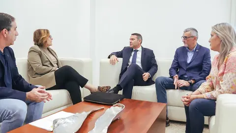 Visita de la consejera de Bienestar Social del Gobierno de Canarias al Cabildo de Lanzarote.